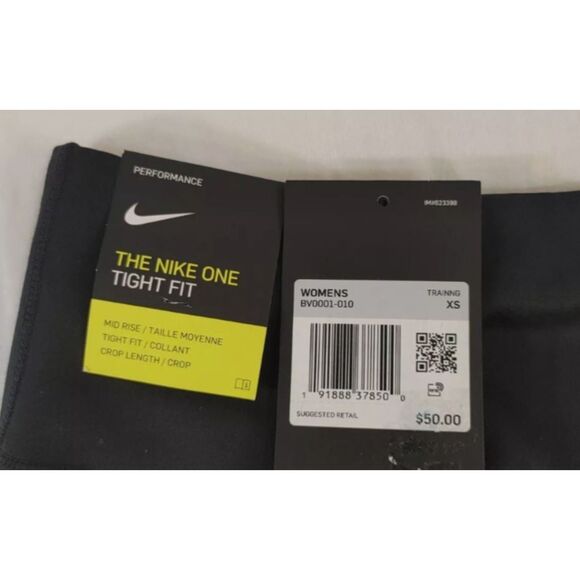 Nike One, Dri-FIT Performance Tight, Mid-Rise Legging, Training, BV0001, SZ XS - Picture 15 of 15